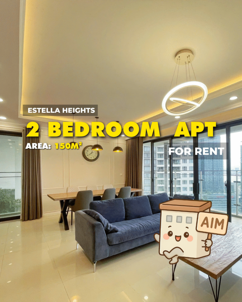 에스텔라 하이츠 아파트 임대 – 3침실 풀옵션 – 즉시 입주! / CHO THUÊ CĂN HỘ ESTELLA HEIGHTS – 3PN FULL NỘI THẤT – DỌN VÀO Ở NGAY!